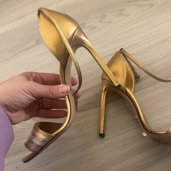 Gucci Metallic Gold Women's Heels - Picture 9 of 9